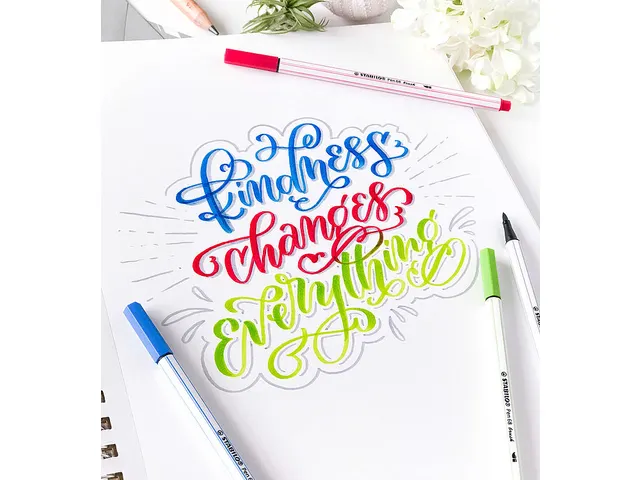 Brushstift STABILO Pen 568/46 zwart