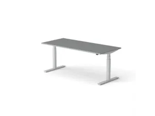 Elektrisch ihv bureau,HxBxD 650-1310x1800x800mm,blad donkergrijs - 1