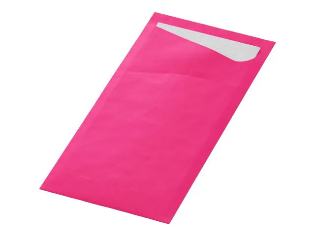 Pochette couvert Fuchsia et serviette Boîte 5x 100 pièces