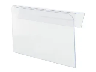 insteekhoes,HxB 85x210mm,om te klemmen,hard plastic,transparant - 1