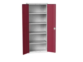 universele kast,HxBxD 2000x800x550mm,4xStalen bodem,draaigrendelslot - 1