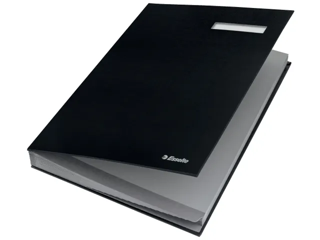 Vloeiboek Esselte 6210 karton 20 vakken zwart