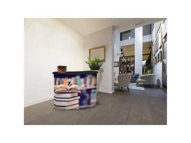 Balie Counter Magnetic met Eiken tafelblad