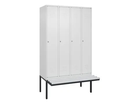 locker voor scheiding van kleding,HxBxD 2120x1200x815mm,4vak