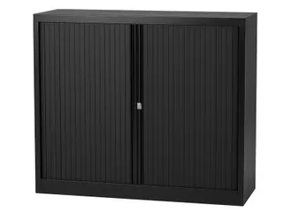 Roldeurkast Inclusief 2 Legborden Zwart 103x100x43 - 1