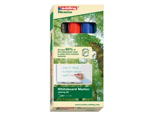 Viltstift edding 28 whiteboard EcoLine rond assorti 1.5-3mm 4st - 1