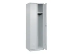 locker,HxBxD 1850x600x500mm,2vak,vak B 300mm,cil.-slot,staand op vloer