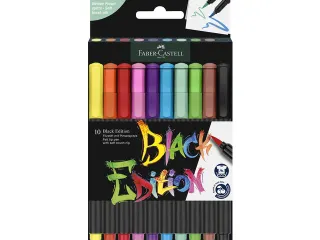 Brushpen Faber-Castell Black edition 10 stuks in karton etui - 2
