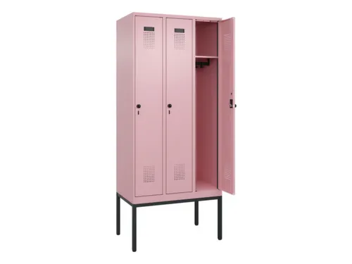 locker,HxBxD 2120x900x500mm,3vak,vak B 300mm,draaigrendel