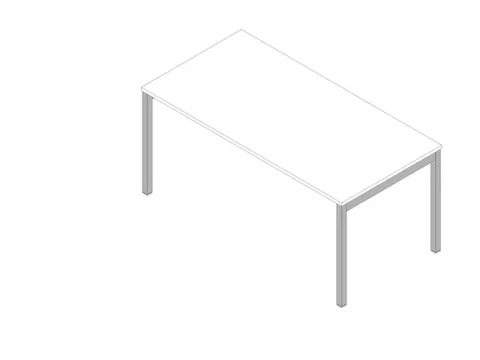 In hoogte verstelbaar bureau,HxBxD 680-760x1600x800mm,blad wit