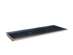 ophangbak,opvangvol. 200l,HxBxD 110x3250x1265/915mm,m. PE-element