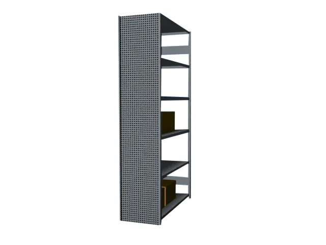 paroi latérale,p. rayonnage sans boulons,HxP 2500x500mm,galvanisé