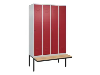 locker voor scheiding van kleding,HxBxD 2120x1200x815mm,4vak - 1