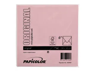 Envelop Papicolor 140x140mm Babyroze Gegomd - 3