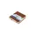 Schetsboek Kangaro 12x12cm cognac PU HC 80 vel 140gr roomwit met elast