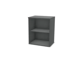 kantoorstelling,opbouwelement,HxBxD 740x600x445mm,MS-donkergrijs - 2