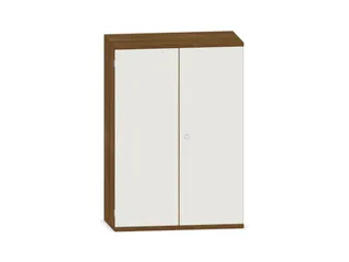 kantoorkast,HxBxD 1150x800x430mm,decor romp noten,decor front wit - 1