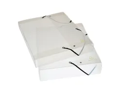 Klasseerdoos CRYSTAL PP rug 40mm transp.