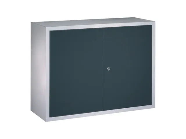 Hangkast 600x800x300mm 1 Verstelbaar Legbord Ral 7035 Front Ral 7016