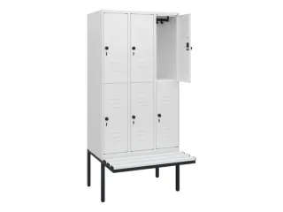 Dubbeldekse dekenkist,HxBxD 1950x900x815mm,3x2vak.,vak B 300mm - 2