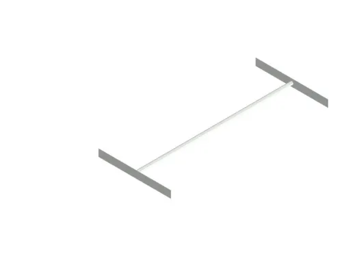 kledingstang,v. inhaakstelling,B 1300mm,staal verzinkt