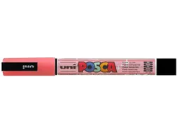 Verfstift Posca PC3M Fijne punt 0,9-1,3mm glitter rood
