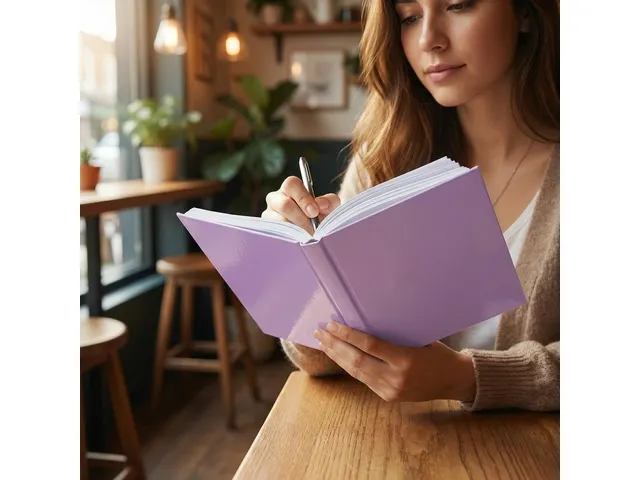 Cahier Kangaro A5 couverture rigide, pastel violet, 80 flls 80gr, lign