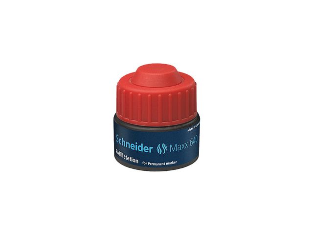 navulling Schneider 640 tbv marker 130/133 30ml rood | MarkeerstiftWinkel.nl