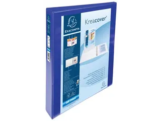 Kreacover personaliseerbare ringmap A4 Maxi blauw 4 rings D-mech 25mm - 1