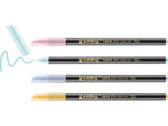 Glitter Viltstift E-1200 Assorti Pastel Set Van 4