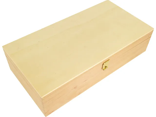 Tekendoos Kangaro 3-vaks Ongelakt Hout 25x14x6,5cm