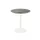 bistrotafel,HxØ 730x700mm,rond,schotelvoet wit,blad HPL Galaxy Marble