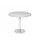 vergadertafel,HxØ 745x1000mm,rond,schotelvoet chroom,ronde buis