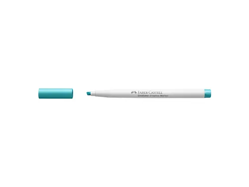 Marker creatief Faber-Castell Goldfaber beitelpunt C carribean blue (k