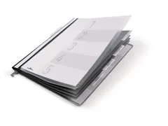 Personeelsmap met hangrail A4 2555 Grijs 5 vaks