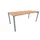 vergadertafel HxBxD 72x180x80cm rechthoekig beuken 4voeten Alu