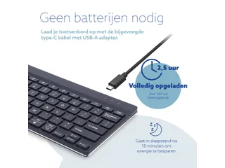 Toetsenbord R-Go Ergonomisch Compact Break QWERTY zwart - 6