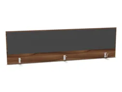 opzetpaneel bureau aanbouw achter NP-tiepolo nut antraciet 2000mm