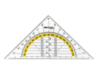 Geodriehoek Westcott 14cm Transparant - 3