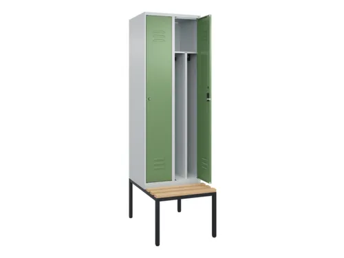 locker voor scheiding van kleding,HxBxD 2120x600x815mm,2vak