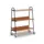 Ordnerwagen,Draagverm. 120Kg,3Etage(S),Houten Legborden,3Legborden