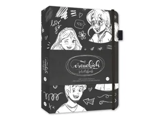 Schetsboek CreaChick Black 108 pagina's Hardcover - 1