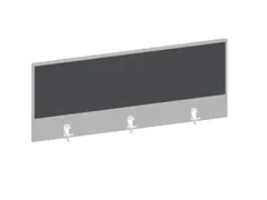 baliepaneel bureau aanbouw achter MP-lichtgrijs antraciet 1200mm