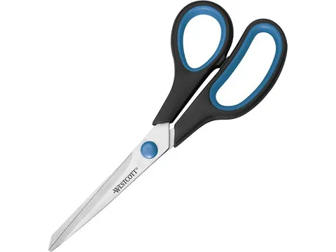 Schaar Westcott Easy Grip 21cm RVS, soft grip in zak