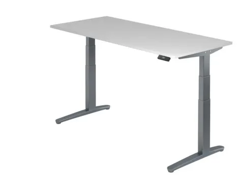 bureau assis-debout à régl. de haut. élec. HxlxP 650-1290x1800x800m