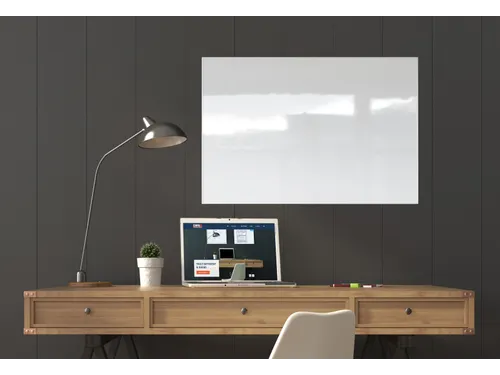 Whiteboard Magnetisch Aluminium Ultra-Thin Frame Pure White 60x90 cm