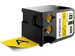 XTL tape 54 mm, zwart op geel, vinyl