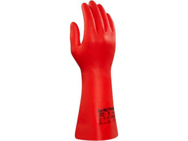 Ansell AlphaTec Solvex 37-900 nitril handschoenen rood maat 11, 12 paa