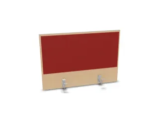 opzetpaneel,v. bureau,aanbouw achter,B 800mm,NE-esdoorn,BN4011-rood - 1