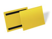 Magnetische documenthouder A5 liggend formaat geel